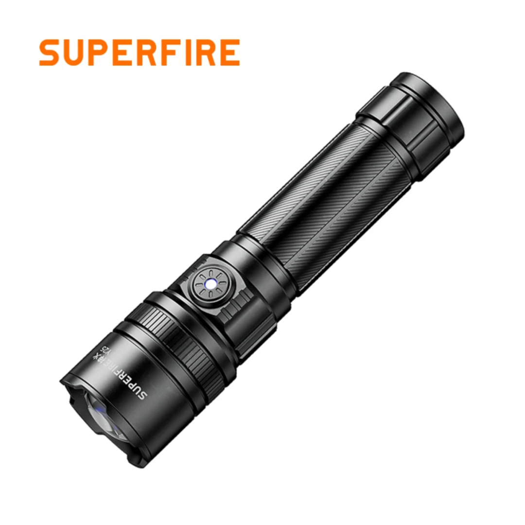 Lanterna LED Superfire Y25, Zoom, 600lm, 450M, 2000mAh, incarcare USB-C, 10W - 