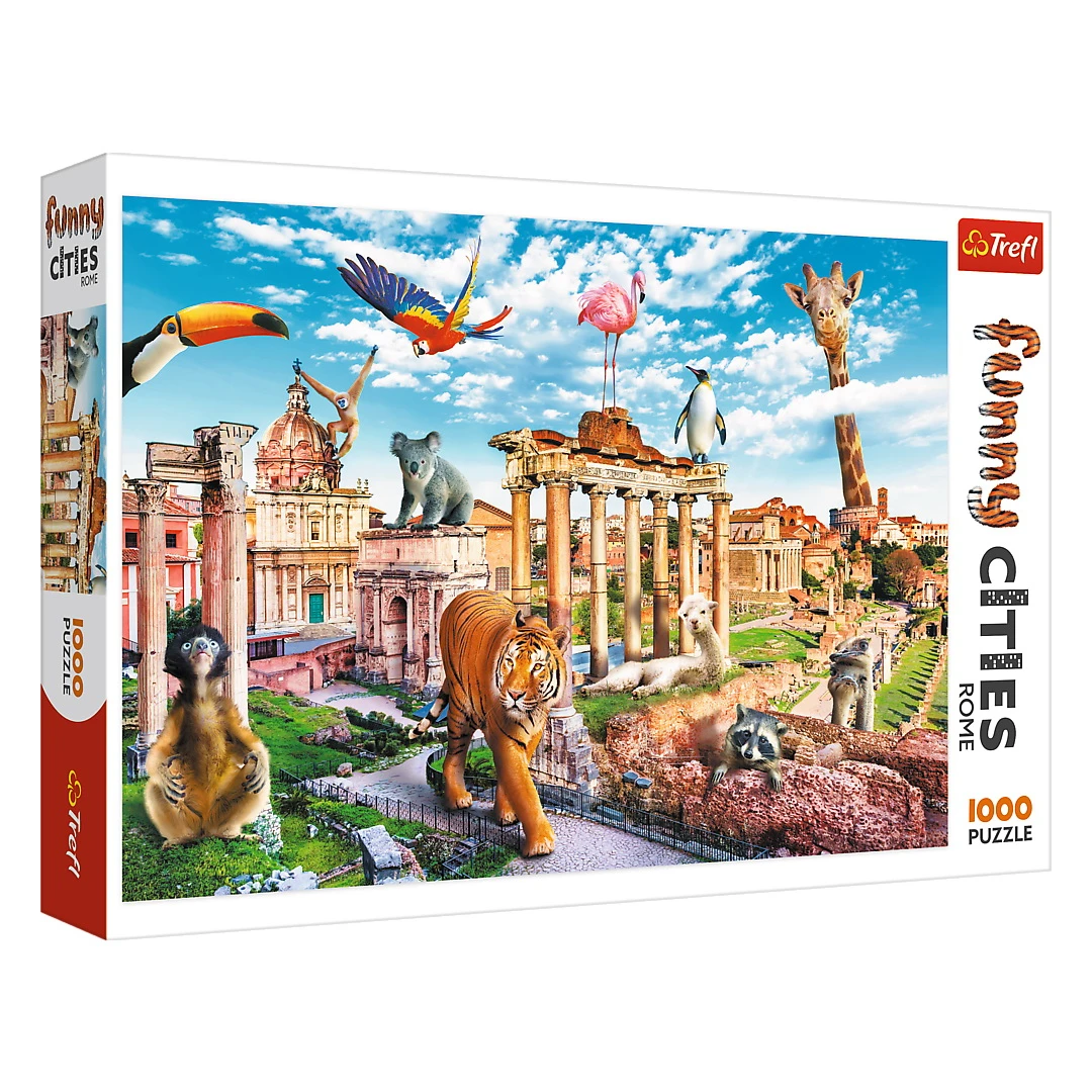 Puzzle 1000 orase amuzante Roma salbatica - 