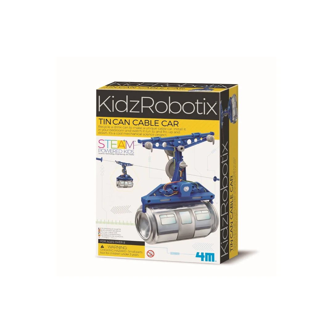Kit constructie robot - Tin Can Cable Car, Kidz Robotix - 