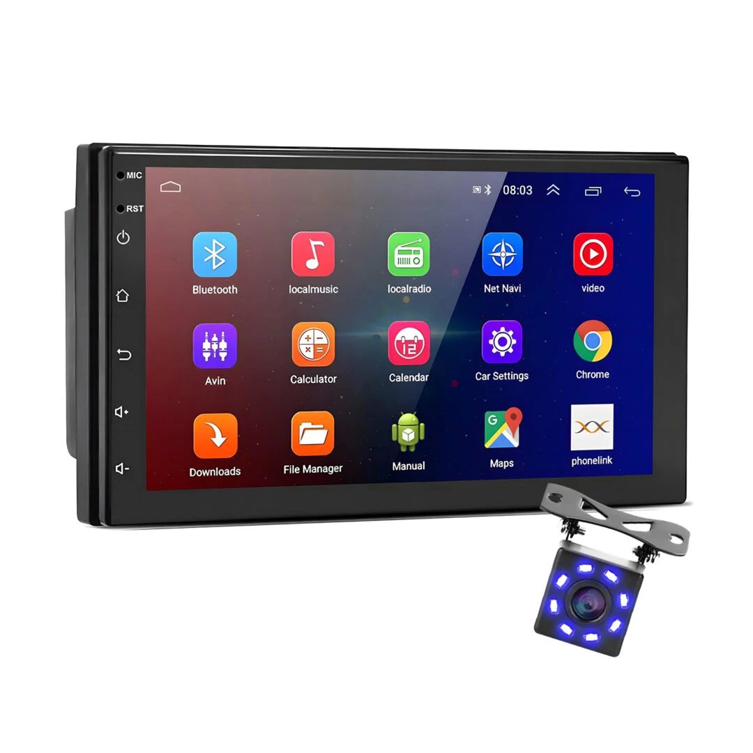 Player Video Auto cu ANDROID si GPS + Camera Marsarier INCLUSA, dimensiune 2DIN, TouchScreen de 7 inch, 4 x 45W, model WDS-40 cu Bluetooth, Handsfree, Radio, MP3, WMA, MP4, Telecomanda - 