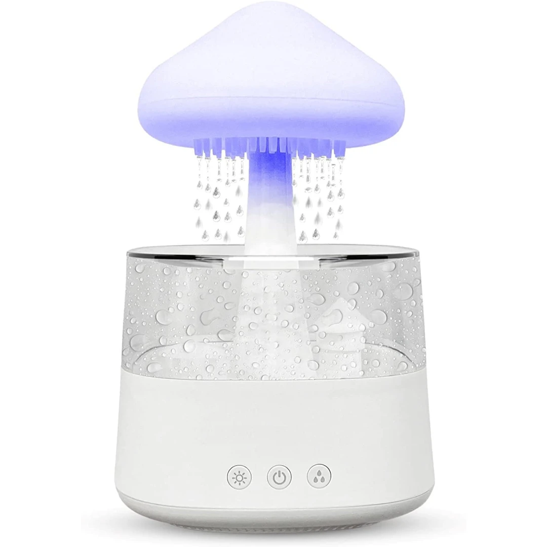 Dispozitiv 4 in 1 pentru Aromaterapie, Lampa 7 Culori LED, reglabile, MOOD ( BE AUTHENTIC ) 450 ml, Alb - 