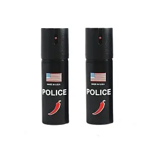 Set 2 bucati Spray paralizant chili USA Police, IdeallStore®, 60 ml, husa inclusa - 