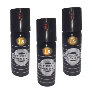 Set 3 bucati Spray cu piper, Neutral Defense, IdeallStore®, jet, auto-aparare, 60 ml, husa inclusa - 