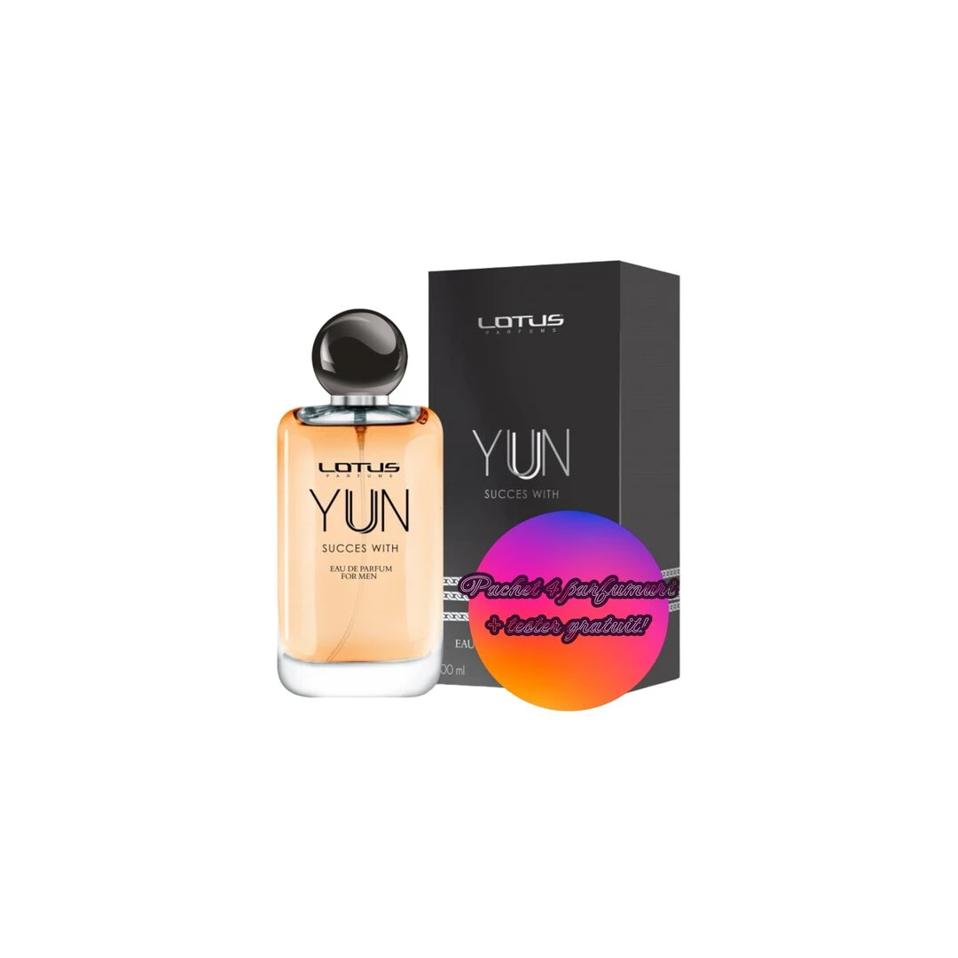 Set 4 Apa de parfum Yun Succes With, Revers, Barbati, 100ml + Tester 100 ml GRATUIT - 