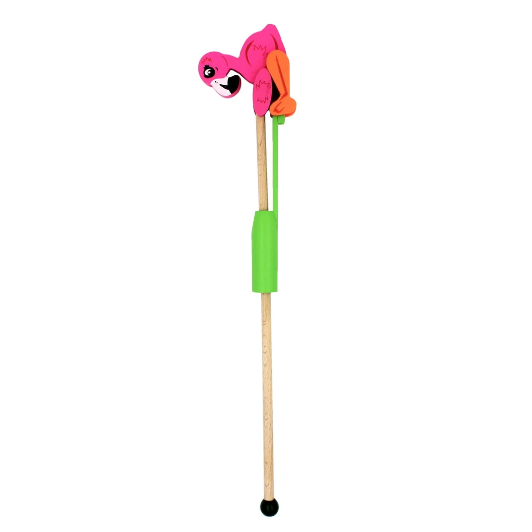 Jucărie din lemn Acrobat Animal Flamingo - 