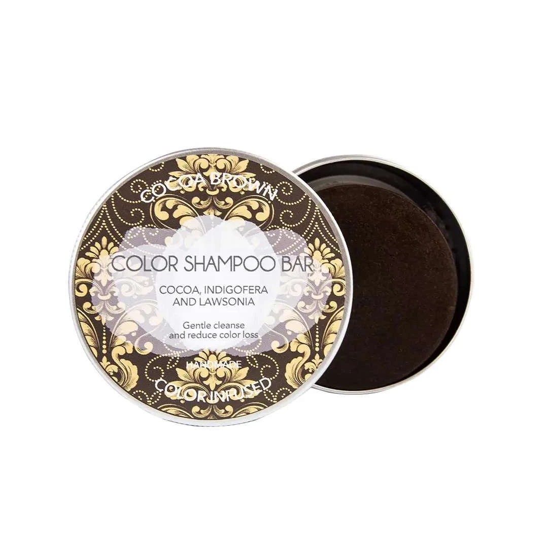 Sampon solid pentru par brunet, Biocosme Bio Solid cocoa brown shampoo bar, 130 g - 