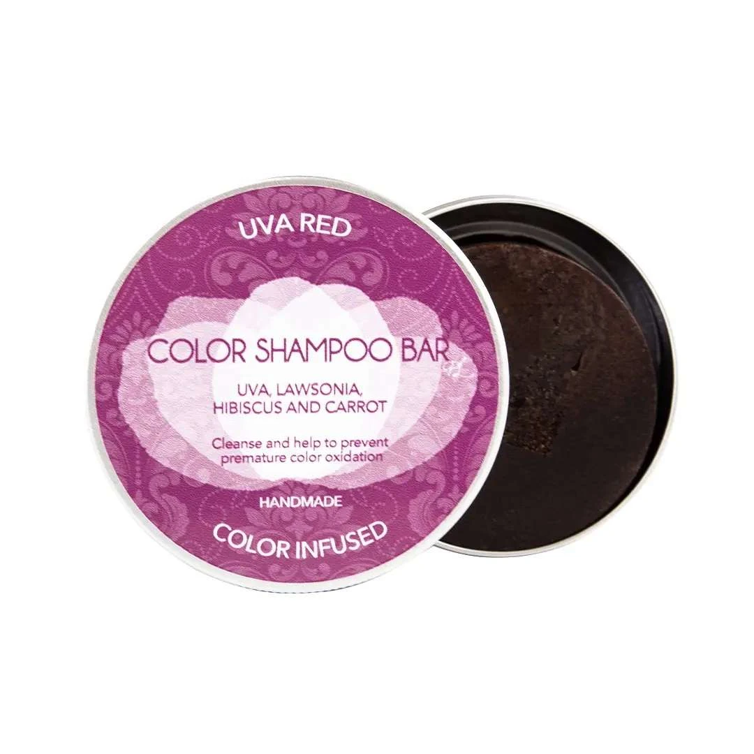 Sampon solid pentru parul roscat, Biocosme Bio Solid uva red shampoo bar, 130 g - 