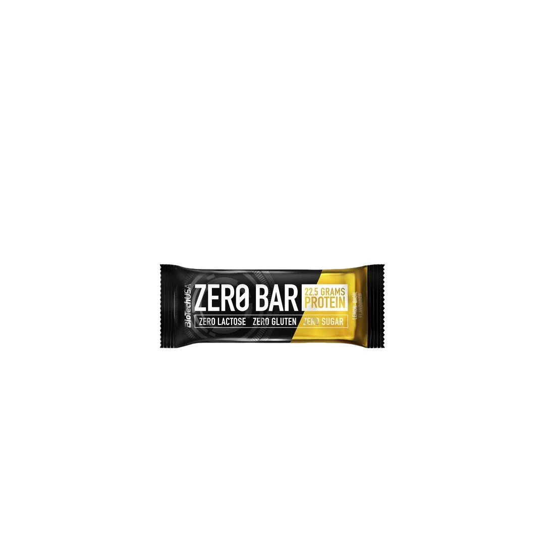 Baton proteic fara zahar pentru masa musculara cu aroma de ciocolata, BioTech USA Zero bar. 50 g - 