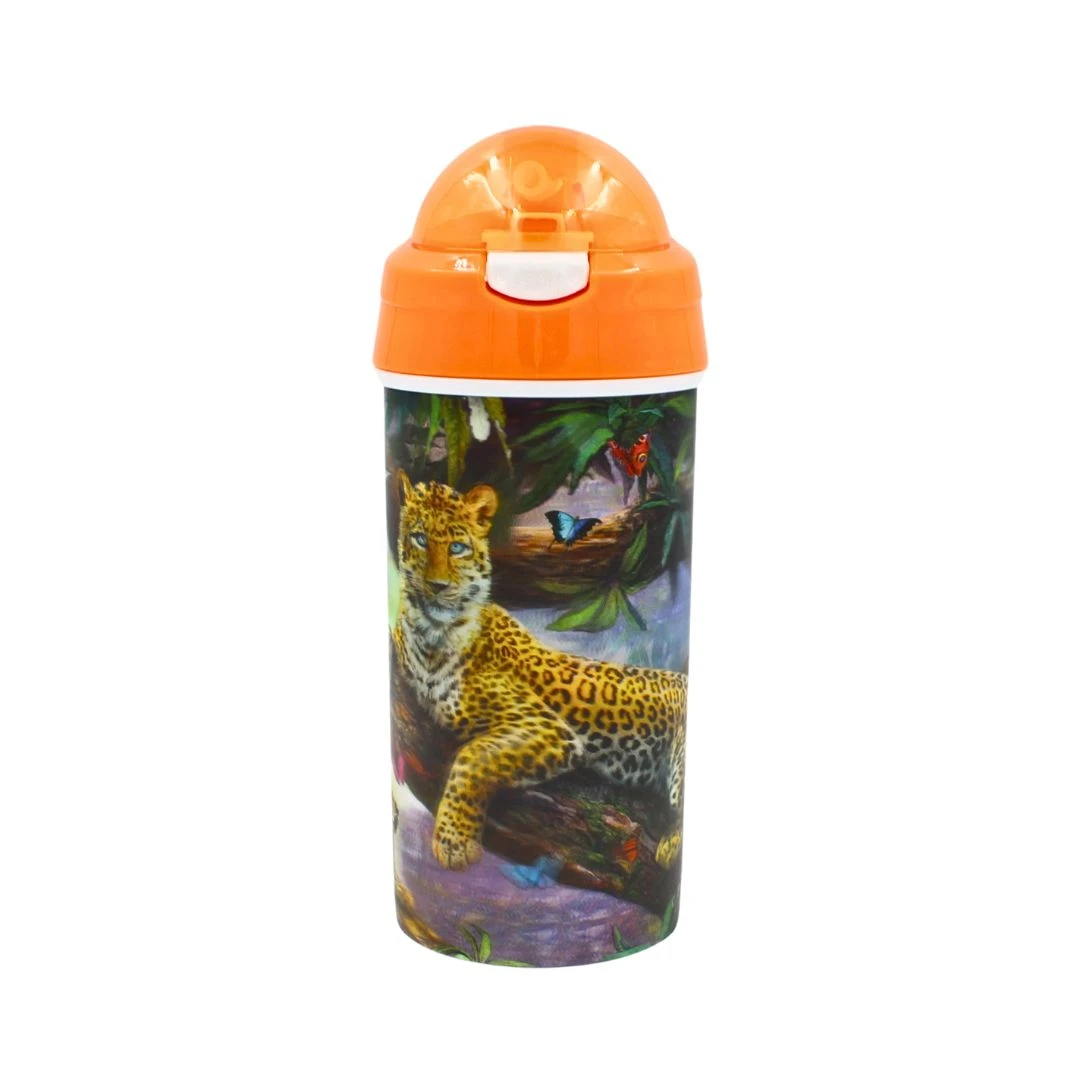 Sticlă apă pentru copii model leopard 500ml - 