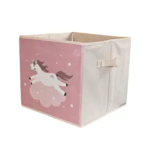 Cutie depozitare unicorn roz 30×30 cm - 