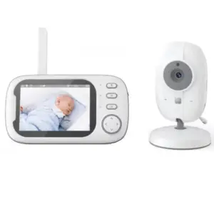 Baby Monitor si Camera Audio-Video Wireless Pentru Supravegherea Copilului RoHs® SPY HappyKID Ecran HD XXL 3.2 Inch LCD, Senzor Sunet, Mod Vedere Nocturna Infrarosu, Talk-Back, Monitorizare Temperatura, Cantece de Leagan - 