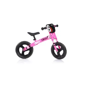 Bicicleta fara pedale Balance bike Runner Roz neon Dino Bikes cu roti de 12”( fara cutia originala) - 