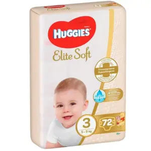 Scutece Huggies Elite Soft, 72 bucati, Marimea 3 - 