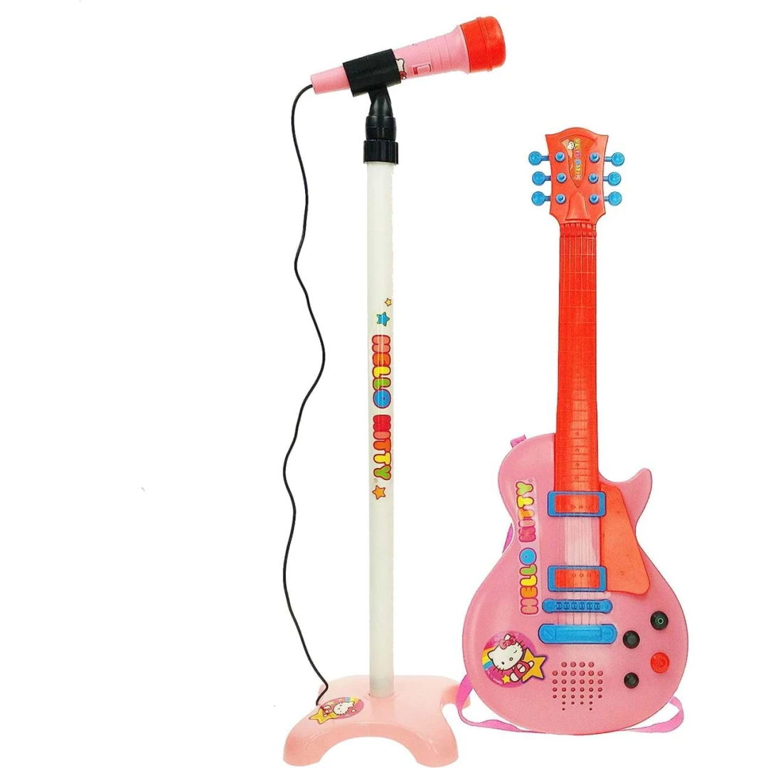 Set chitara si microfon roz Hello Kitty - 