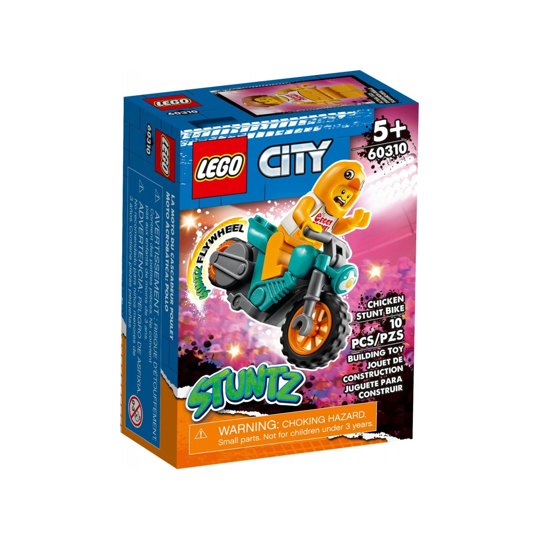LEGO City motocicleta de cascadorii cu gaina 60310 - 