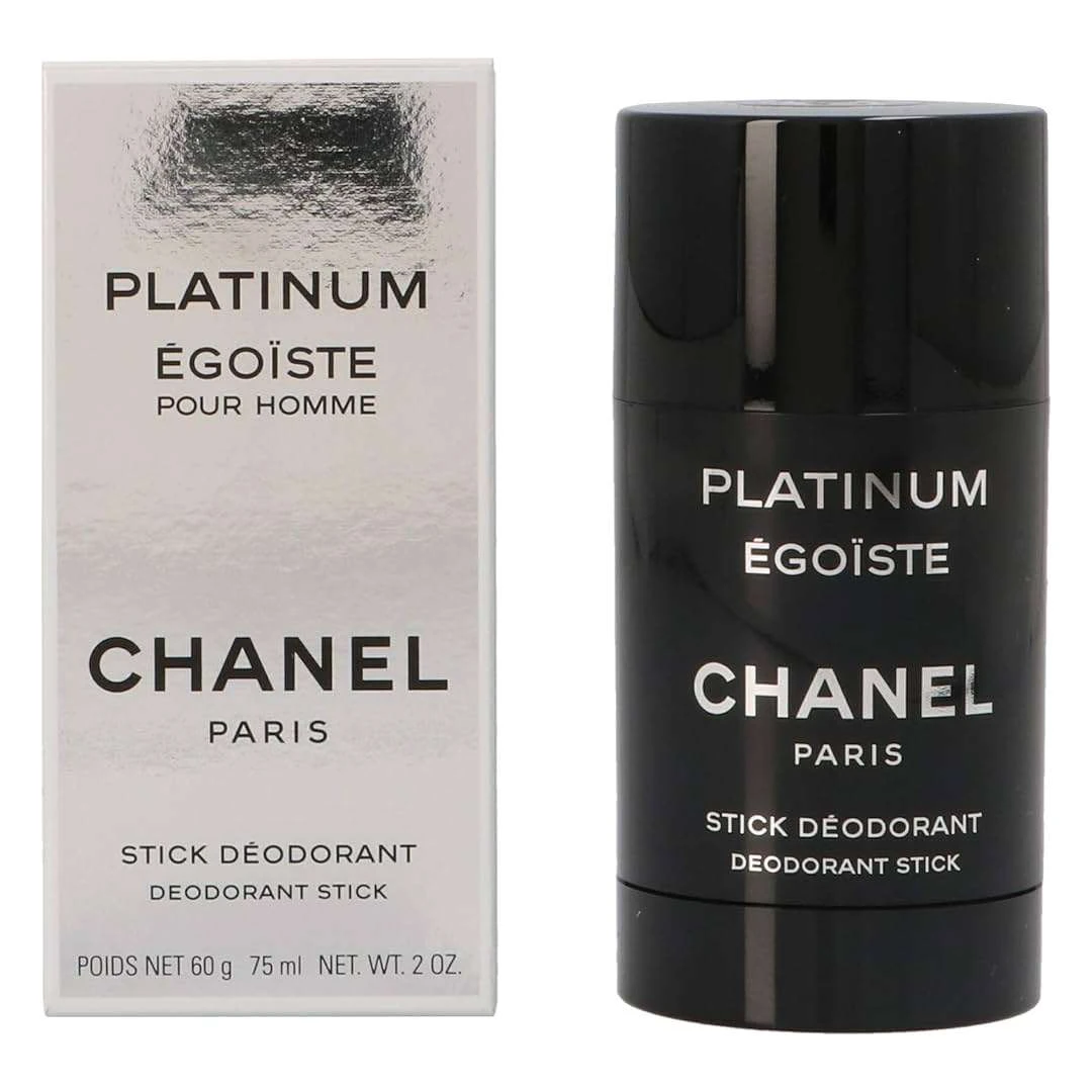 Deodorant-stick pentru barbati, CHANEL Egoiste Platinum desodorante stick, 75 ml - 