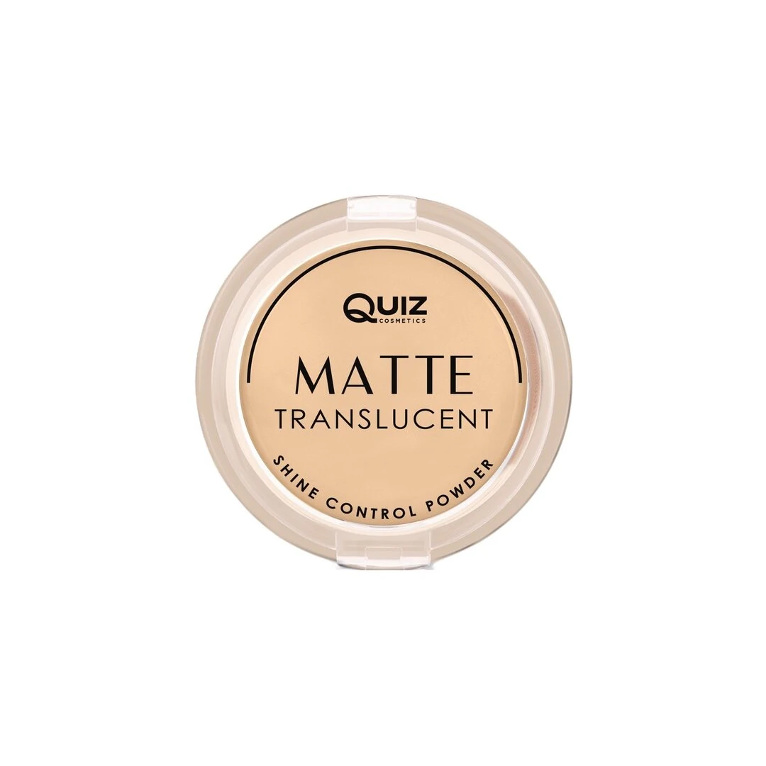 Pudra Matte translucent Quiz Cosmetics nr 01, 10g - 
