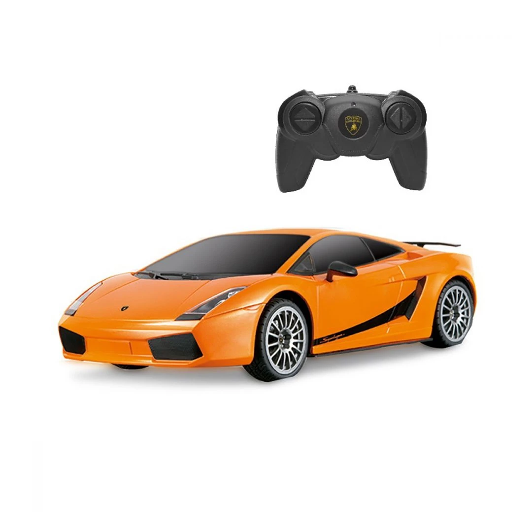 Masina cu telecomanda Lamborghini portocaliu cu scara 1 la 24 - 