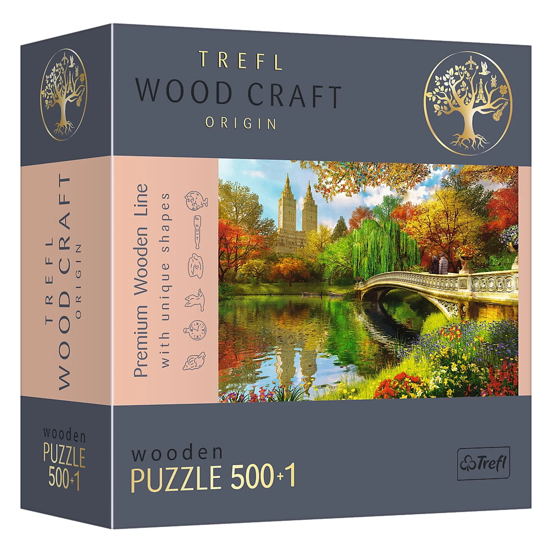 Puzzle Trefl din lemn 500+1 piese central park New York - 