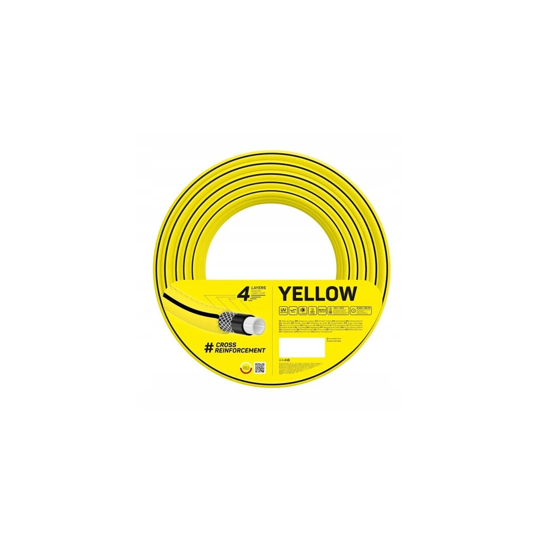 Furtun gradina, Cellfast Yellow, 4 straturi, 3/4'', 20 m - 