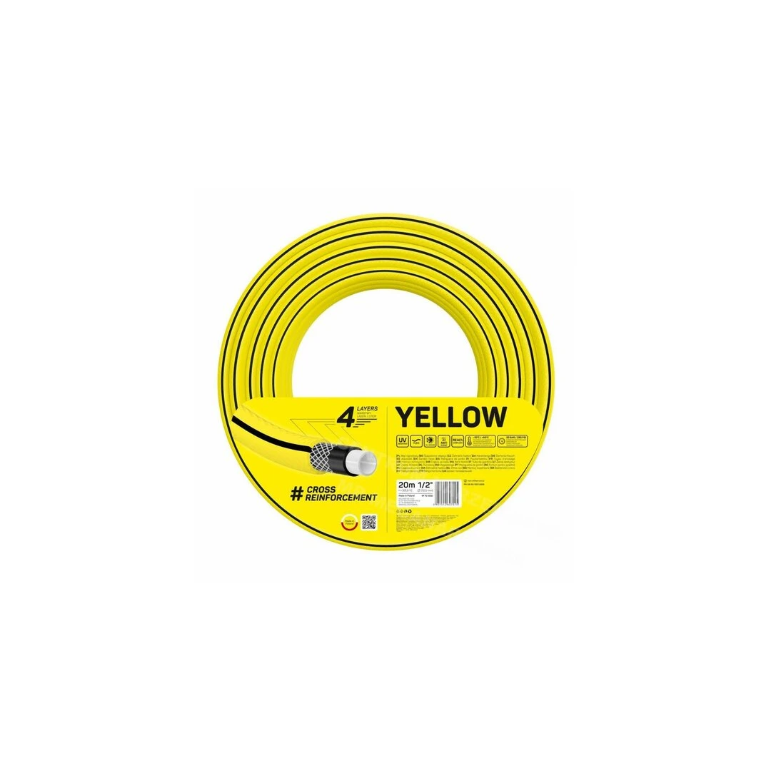 Furtun gradina, Cellfast Yellow, 4 straturi, 1/2'', 20 m - 