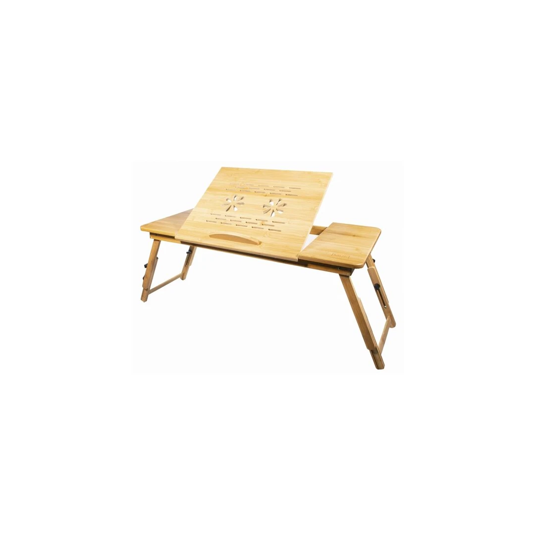 Masa pentru laptop, Mercaton, pliabila, lemn, natur, 90x34.5x56.5 cm - 