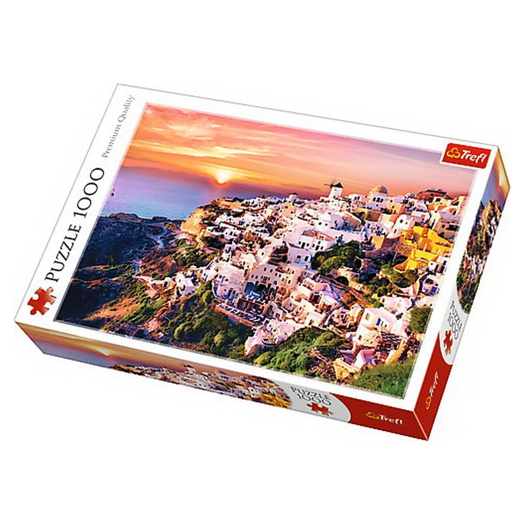 Puzzle Trefl 1000 apus in Santorini - 