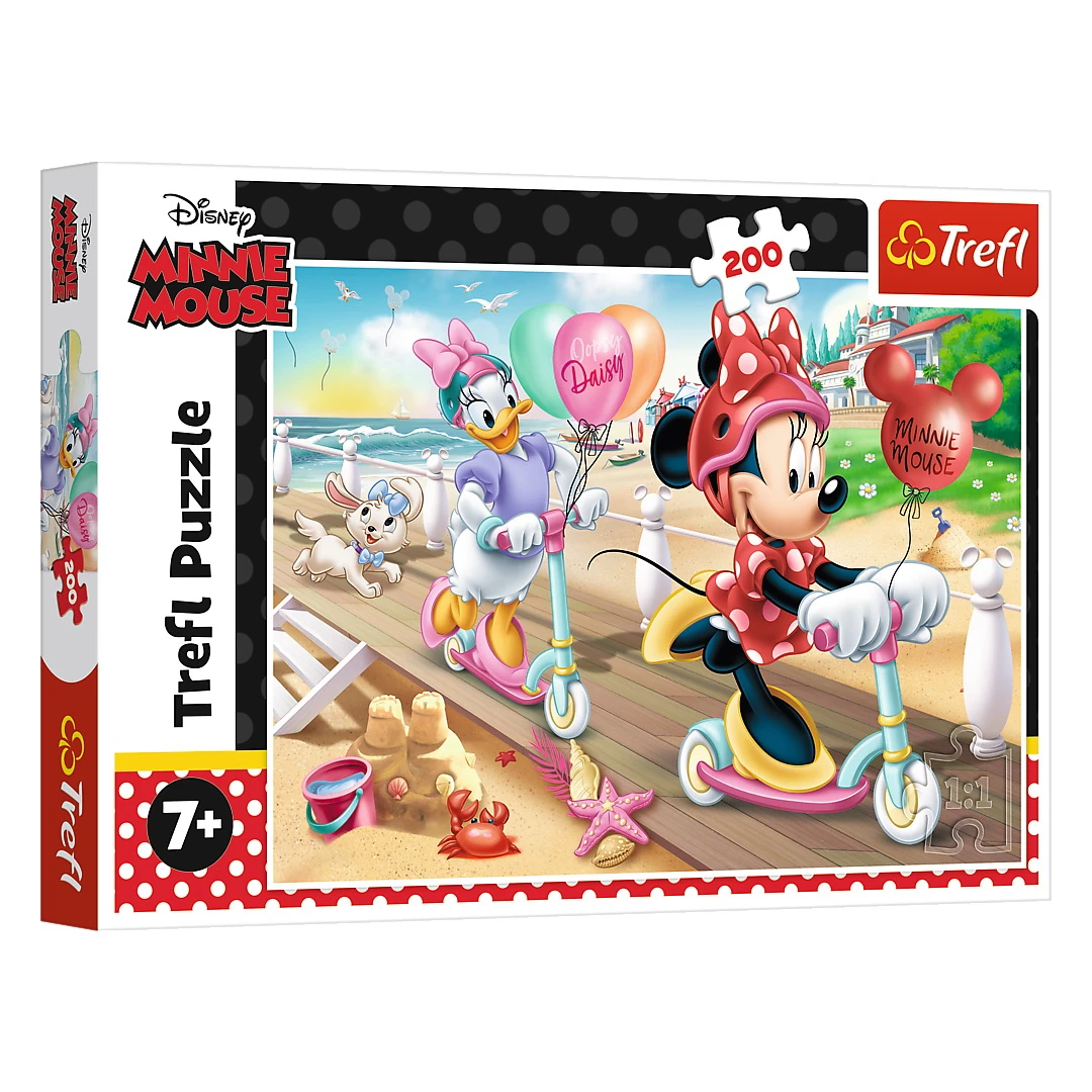 Puzzle Trefl 200 Minnie distractie la plaja - 