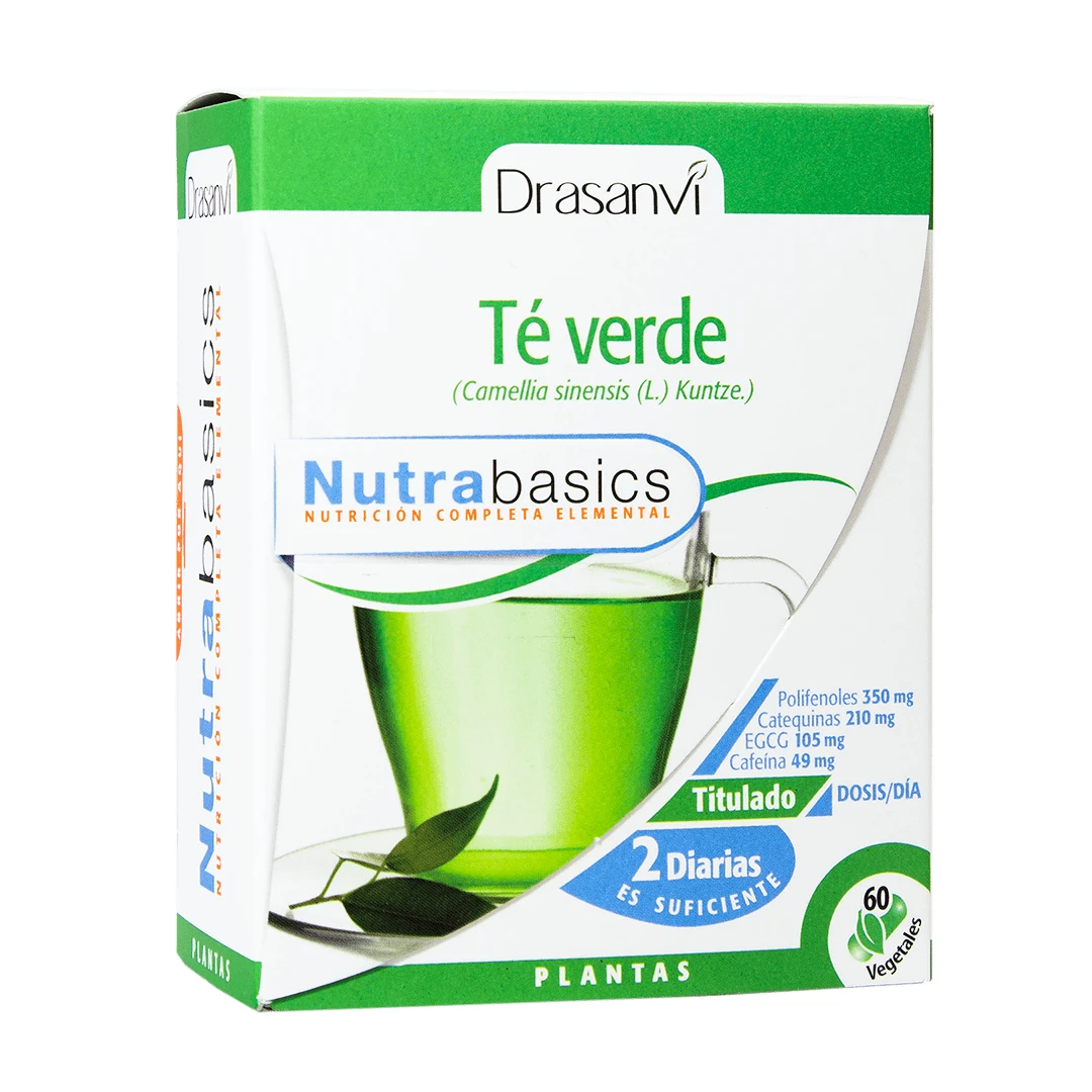 Supliment Alimentar NutraBasics Drasanvi  Ceai verde, 60 capsule - 