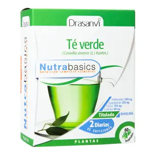 Supliment Alimentar NutraBasics Drasanvi  Ceai verde, 60 capsule - 