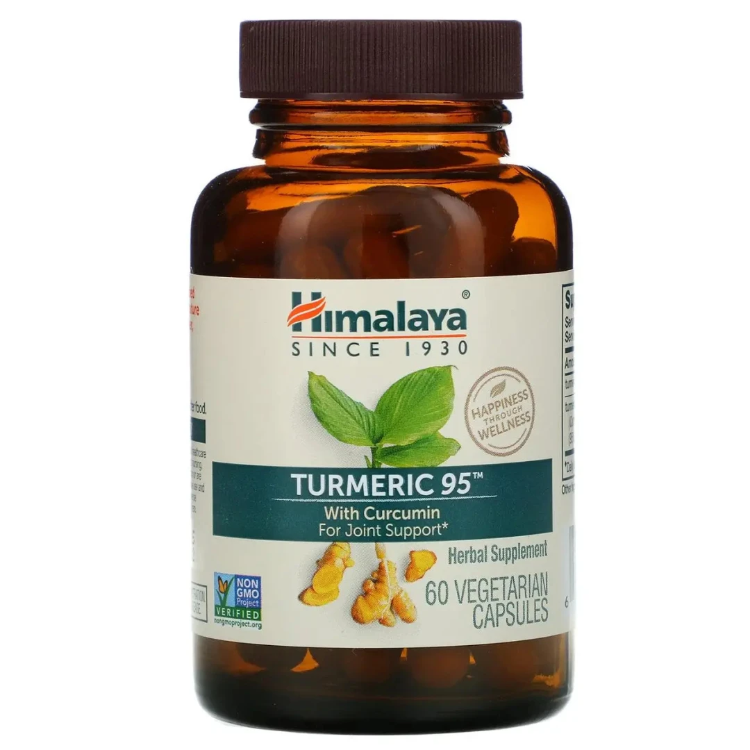 Supliment Alimentar, Turmeric 95 cu curcumina, marca Himalaya , 60 capsule vegetariene - 