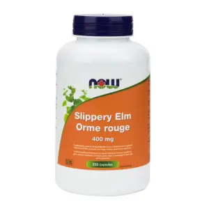 Supliment alimentar Now Foods Slippery Elm Orme Rouge 400mg,  250 capsule - 