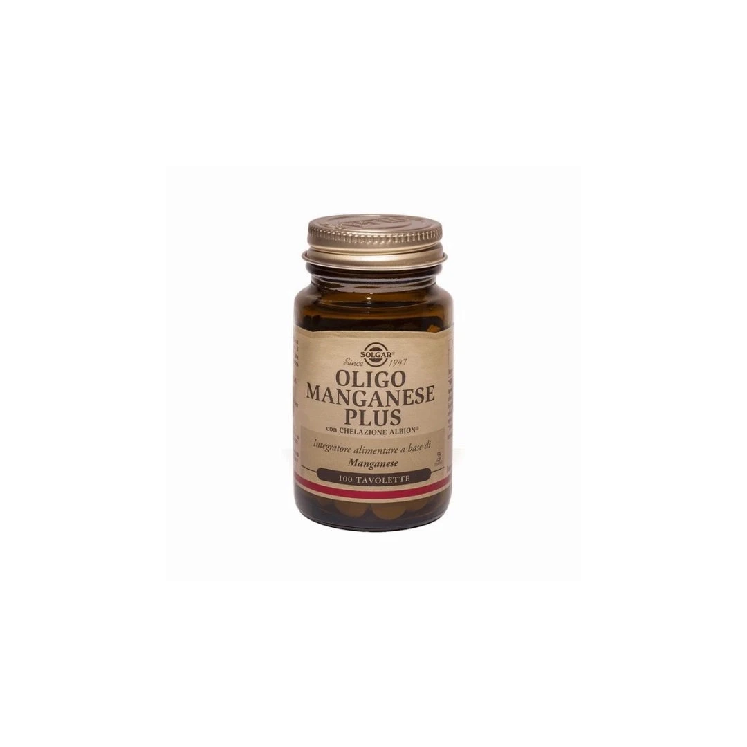 Supliment Alimentar, Oligo Manganese Plus, 100 tablete, marca Solgar - 