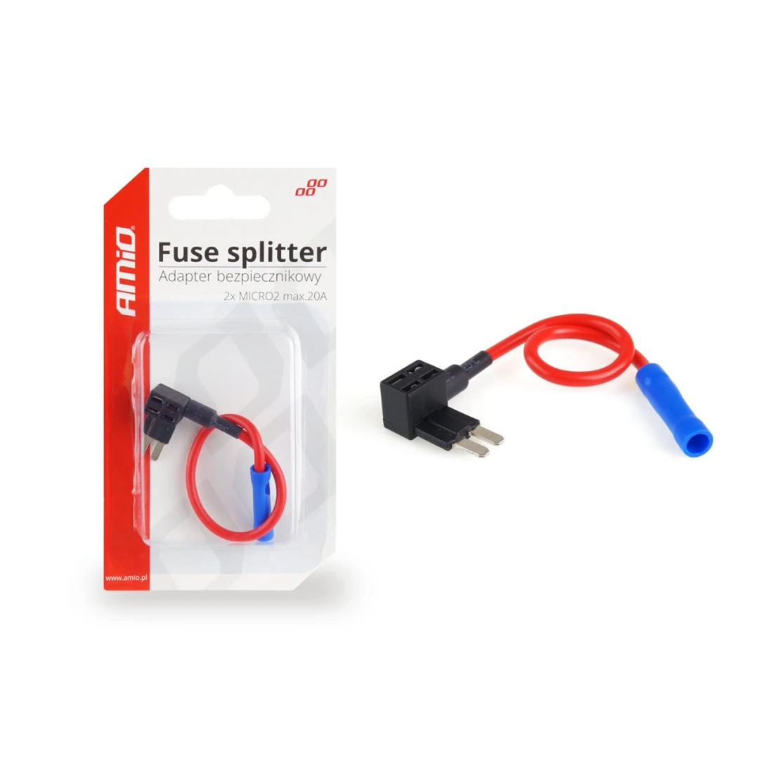 Splitter adaptor siguranta suplimentara compatibil sigurante 2 x MICRO 2, max. - 