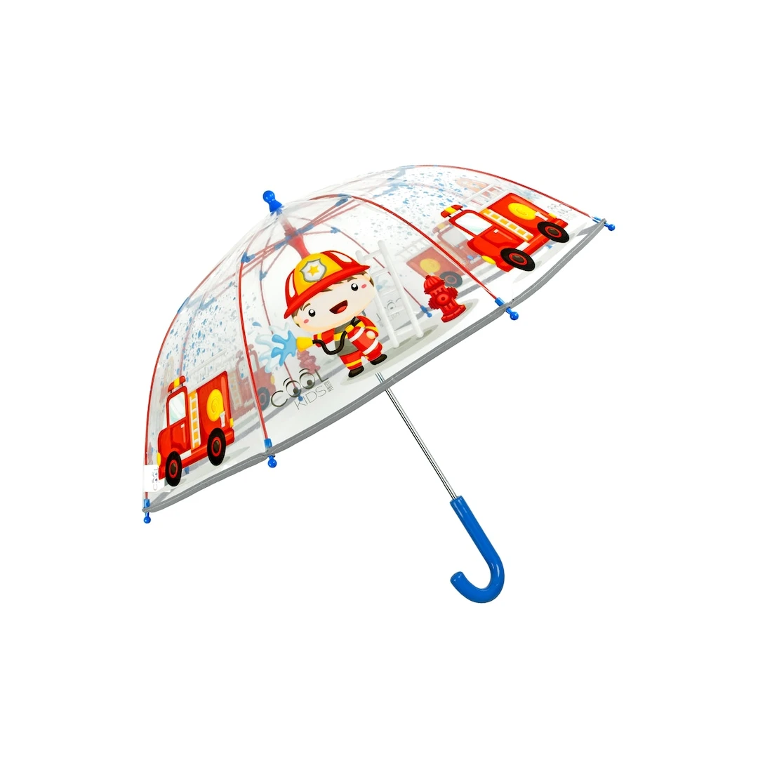 Umbrelă transparentă Perletti CoolKids Pompier 60cm - 