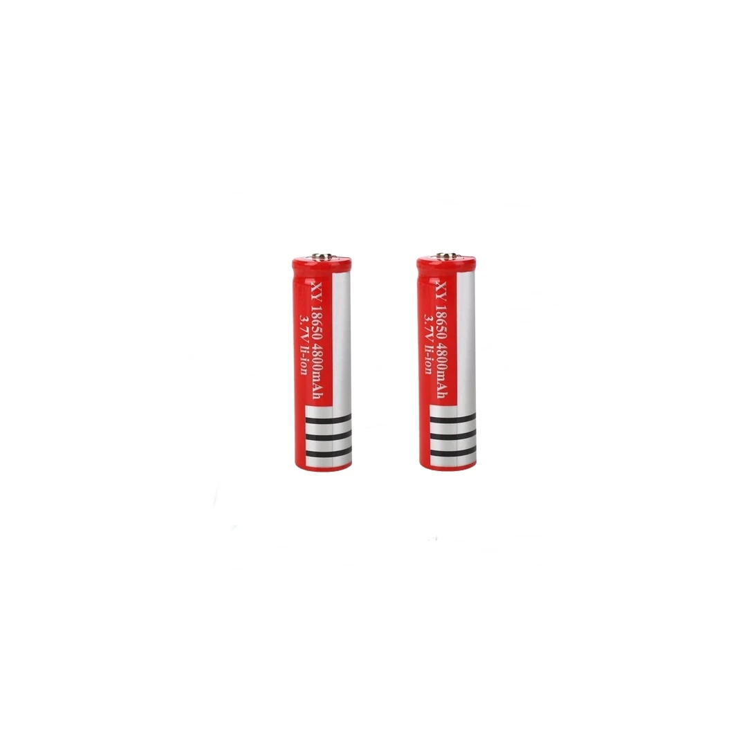 Set de 2 Acumulatori IdeallStore®, GH 18650, 6800 mAh, 3.7 V, Li-ion, rosu - 