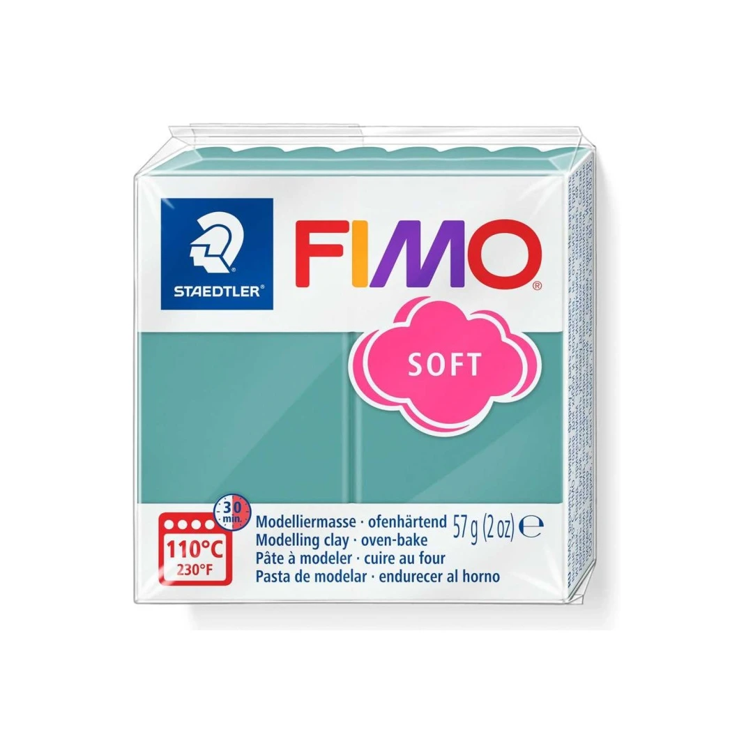 Pastă polimerică FIMO Soft Trend 57g Albastru turcoaz - 