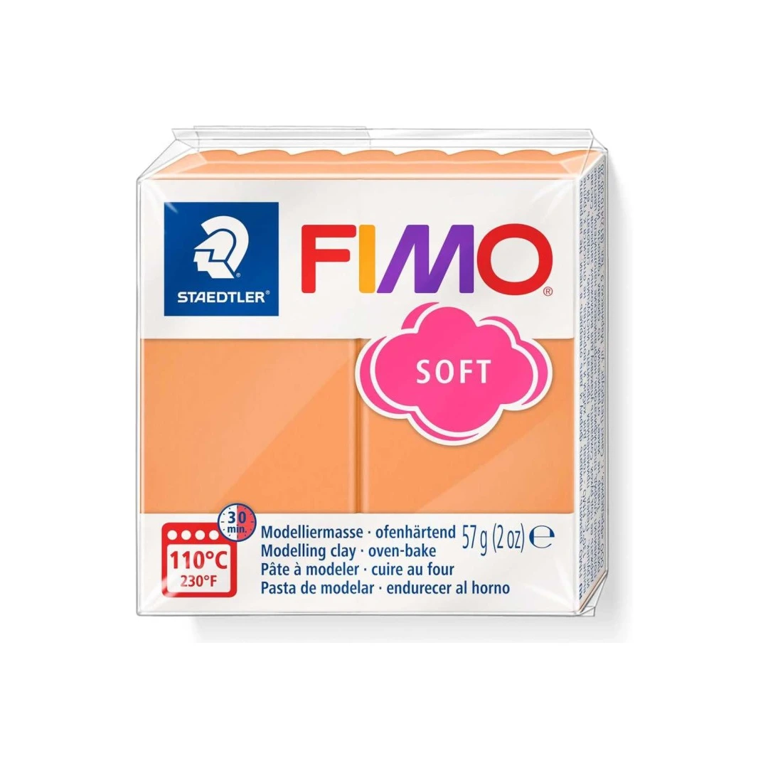 Pastă polimerică FIMO Soft Trend 57g Portocaliu pastel - 