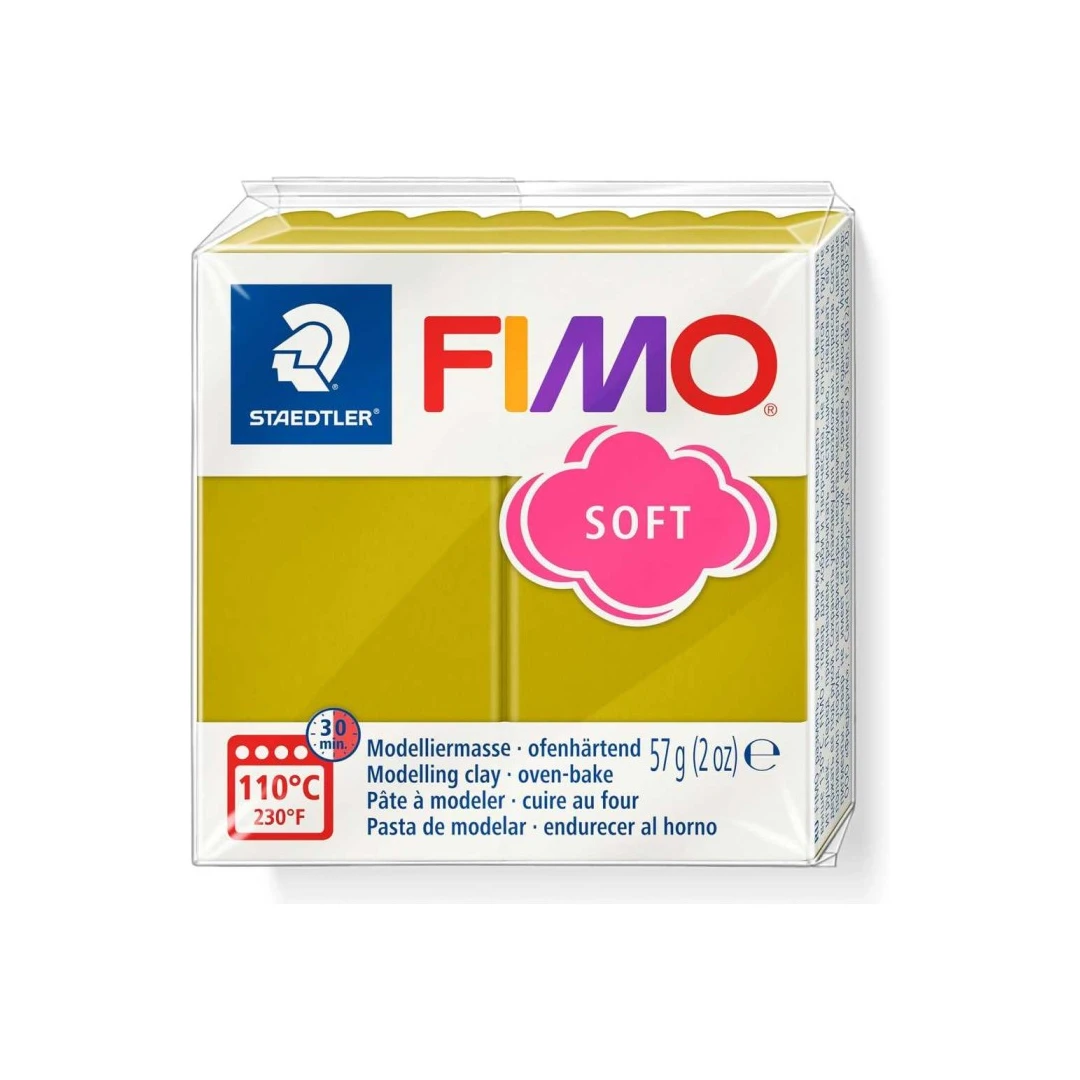 Pastă polimerică FIMO Soft Trend 57g Verde peridot gălbui - 