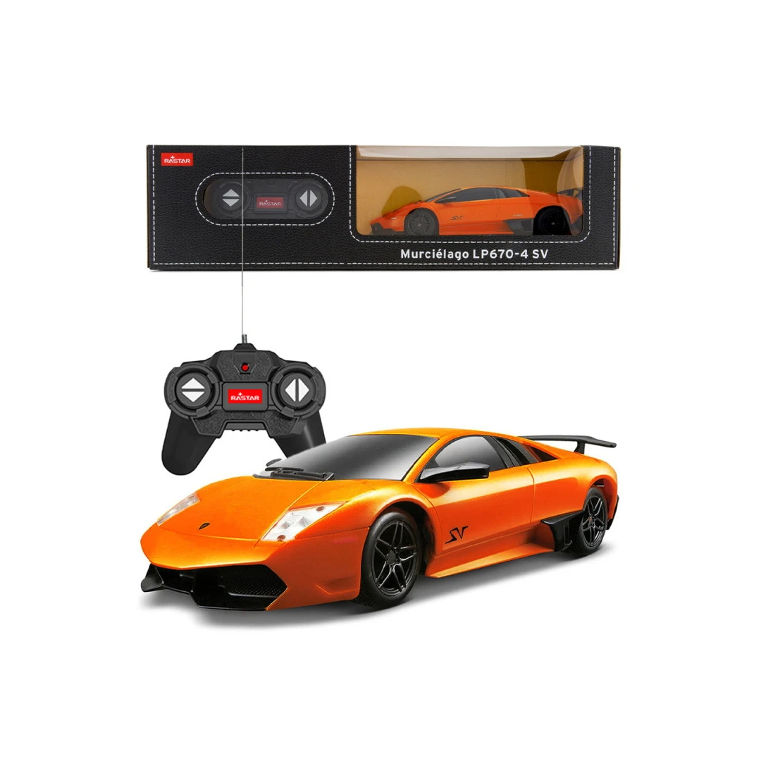 Masina cu telecomanda Lamborghini Murcielago lP670 portocaliu cu scara 1 la 24 - 