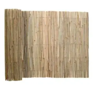 Gard decorativ din Bambus Natural pentru delimitare spatii exterioare, Maro, 5×2 m - 