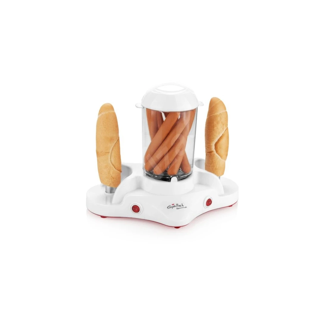 Aparat de preparat Hot Dog GALLET Gourmet MAH502, 380 W, 2 tepuse, accesorii - 
