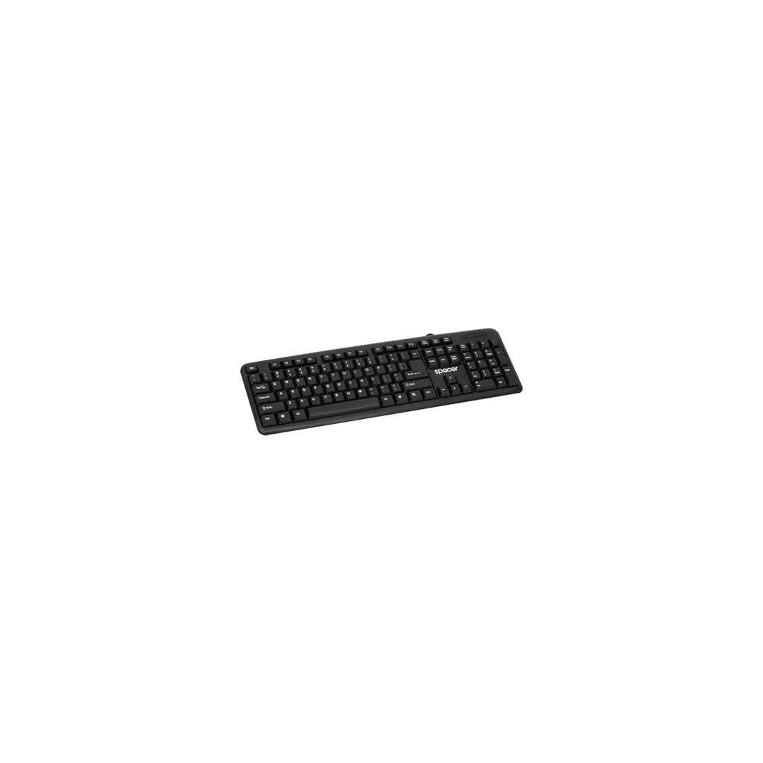 Tastatura SPACER; model: SPKB-520; layout: US; NEGRU; USB; - 