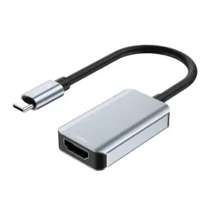 Adaptor video TECH-PROTECT UltraBoost, USB-C tata - HDMI mama, 4K, 60Hz, Aluminiu, Gri - 