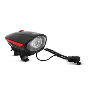 Lumina pentru bicicleta cu claxon electric - XPE LED - 400 mAh - 450 lm - IP55 - 