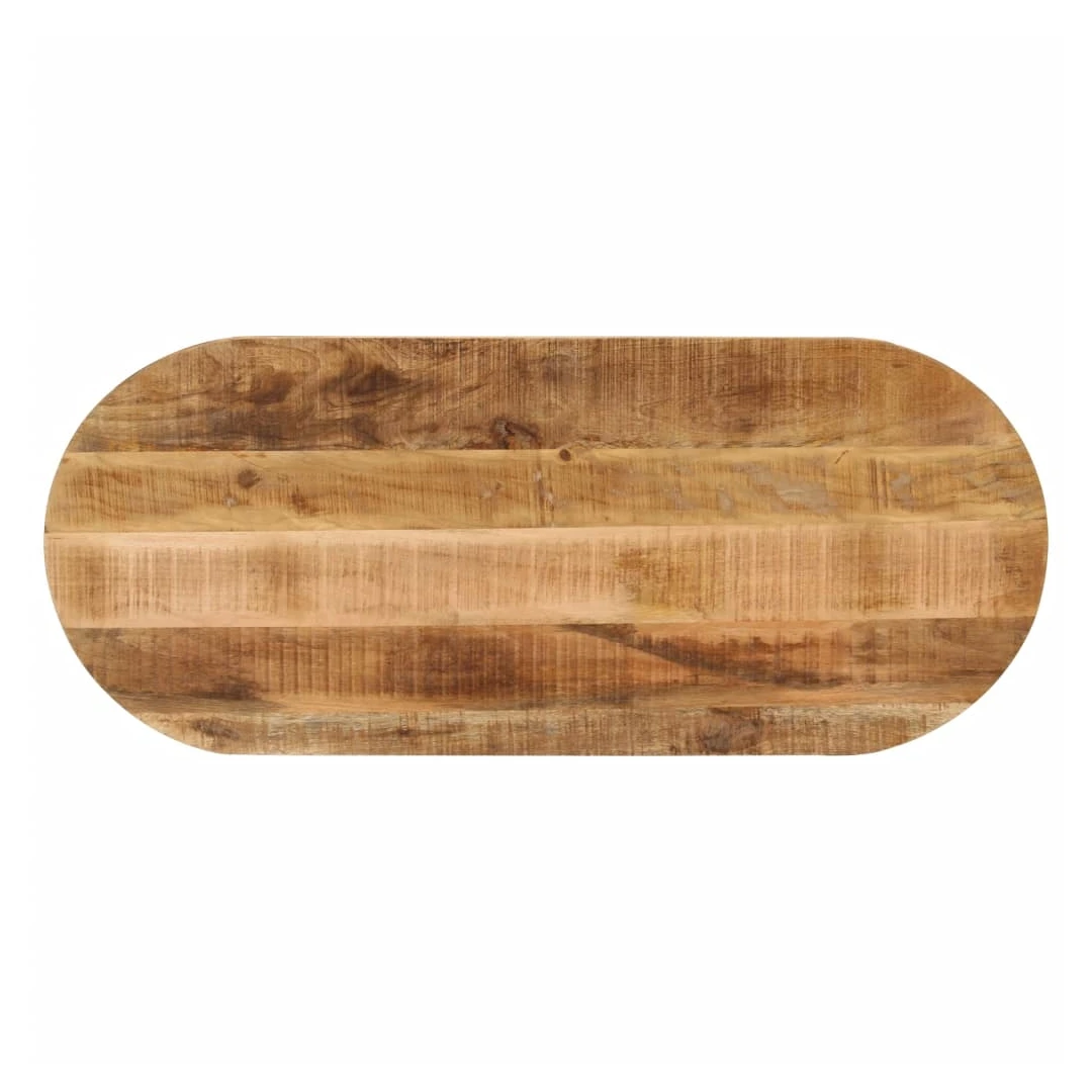 Blat de masă oval, 140x50x3,8 cm, lemn masiv mango brut - Oferiți o nouă viață mesei dvs. cu acest blat de masă din lemn. Este o soluție excelentă pentru a vă împrospăta masa, acasă sau într-un cadru comercia...