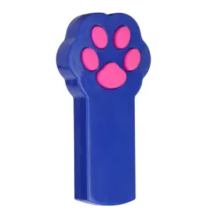 Jucarie laser pentru pisici HAWIRE, forma de labuta, interactiva, albastru - 