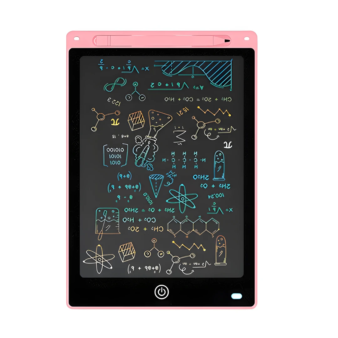 Tableta color pentru desen si scris HAWIRE, Diagonala 12 inch, LCD, Dimensiune 217x143mm, Culoare roz - 