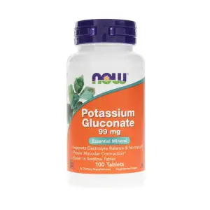 Potassium Gluconate, 99 mg, Now Foods, 100 tablete - 