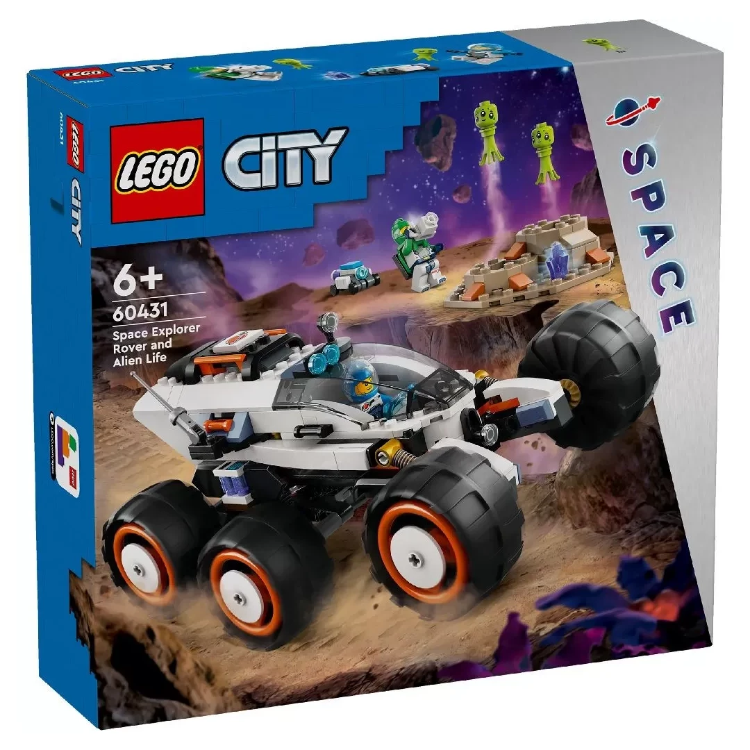 LEGO CITY ROVER DE EXPLORARE SPATIALA SI VIATA EXTRATERESTRA 60431 - 